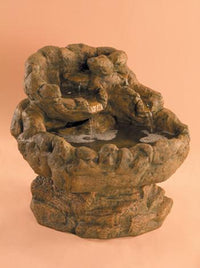 Thumbnail for Rock Fountain with Pond Pedestal Fountain Fiore Stone 