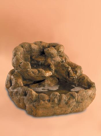Rock Fountain without Pond Pedestal Fountain Fiore Stone 