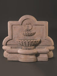 Thumbnail for Shell Quatrefoil Wall Fountain, Large Fountain Fiore Stone 