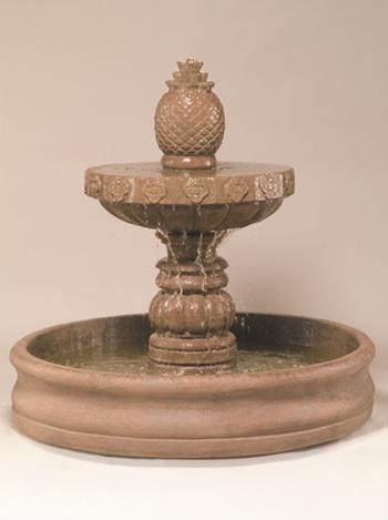 Mariposa Fountain with 55" Basin Fountain Fiore Stone 
