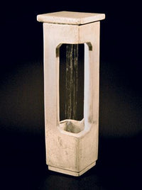 Thumbnail for Small Square Rain Fountain Fountain Fiore Stone 