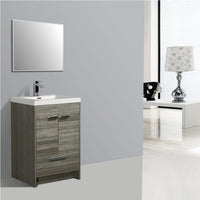 Thumbnail for Eviva Lugano 24″ Modern Bathroom Vanity w/ White Integrated Top Vanity Eviva 
