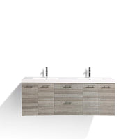 Thumbnail for Eviva Luxury 84 inch bathroom vanity with integrated acrylic sinks Vanity Eviva 