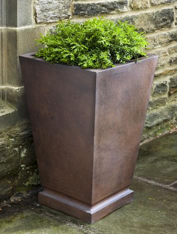 Campania International Fiber Clay Westmere Planter Urn/Planter Campania International Rust Lite Large 