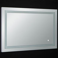 Thumbnail for Eviva EVMR52 Deco Piece Wall Mounted Lighted Bathroom Vanity, Backlit LED Mirror with Frame Lights Bathroom Vanity Eviva 