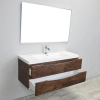 Thumbnail for Eviva Smile 48″ Wall Mount Modern Bathroom Vanity w/ White Integrated Top Bathroom Vanity Eviva 