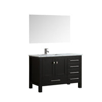 Thumbnail for Eviva London 42″ x 18″ Transitional Bathroom Vanity w/ White Carrara Top Vanity Eviva 