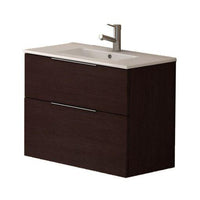 Thumbnail for Eviva Galsaky 24″ Modern Bathroom Vanity Wall Mount with White Integrated Porcelain Sink Vanity Eviva 
