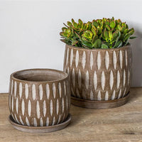 Thumbnail for Campania International Parabola Large Round Planter Urn/Planter Campania International Coffee 