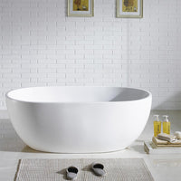 Thumbnail for Eviva Stella Freestanding 61 in. Acrylic Bathtub in White Bathroom Vanity Eviva 
