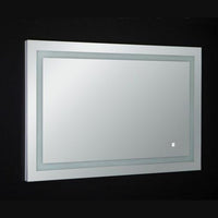 Thumbnail for Eviva EVMR52 Deco Piece Wall Mounted Lighted Bathroom Vanity, Backlit LED Mirror with Frame Lights Bathroom Vanity Eviva 