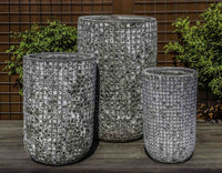 Thumbnail for Campania International Escada Planter - (S/3) Urn/Planter Campania International Fossil Grey Tall 