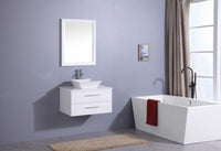 Thumbnail for Totti Wave 24″ Modern Bathroom Vanity w/ Super White Man-Made Stone Top & Sink Vanity Eviva 