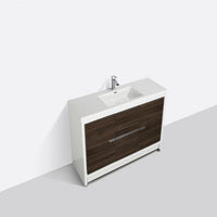 Thumbnail for Eviva Grace 48 in. White Bathroom Vanity with White Integrated Acrylic Countertop Vanity Eviva 