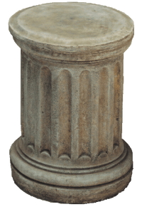 Thumbnail for Fluted Pedestal Cast Stone Outdoor Asian Collection Columns Tuscan 