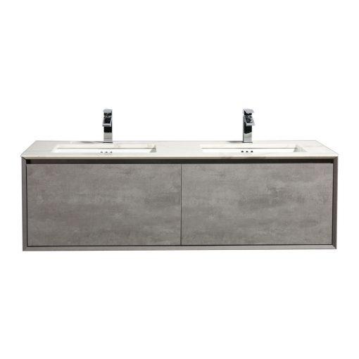 Eviva Vista 60″ Concrete Grey Bathroom Vanity Vanity Eviva 