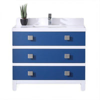Thumbnail for Eviva Sydney 42 Inch Bathroom Vanity with Solid Quartz Counter-top Vanity Eviva 