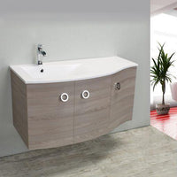 Thumbnail for Eviva Romina® 42″ Medium Grey Oak Modern Bathroom Vanity with White Porcelain White Top Vanity Eviva 