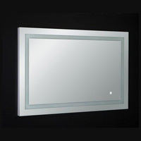 Thumbnail for Eviva EVMR52 Deco Piece Wall Mounted Lighted Bathroom Vanity, Backlit LED Mirror with Frame Lights Bathroom Vanity Eviva 