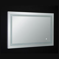 Thumbnail for Eviva EVMR52 Deco Piece Wall Mounted Lighted Bathroom Vanity, Backlit LED Mirror with Frame Lights Bathroom Vanity Eviva 