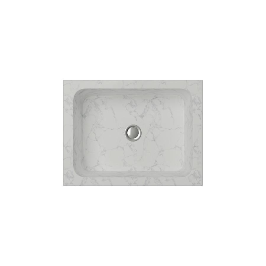 Cantrio Marble rectangle vessel sink Stone Series Cantrio 