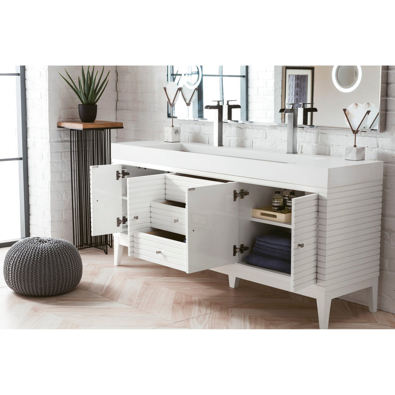James Martin Linear 72" Double Vanity Vanity James Martin 