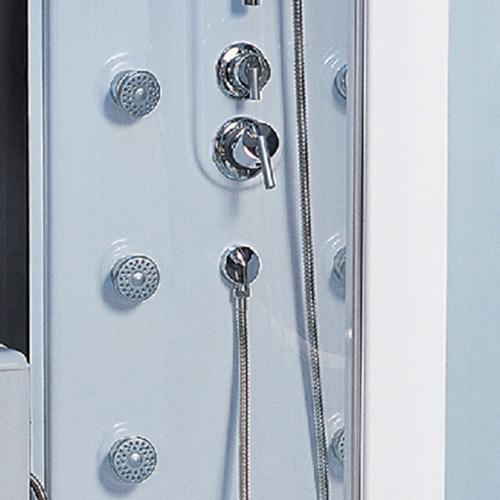 Maya Bath Siena-White-Left Steam Shower Steam Shower Maya Bath 