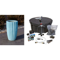 Thumbnail for One of a Kind FNT3008 Ceramic Vase Complete Fountain Kit Vase Fountain Blue Thumb 