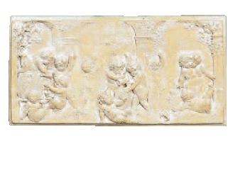 Wine Festival Cast Stone Outdoor Asian Collection Wall Ornament Tuscan 