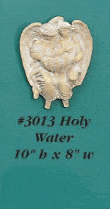 Thumbnail for Double Angel Holy Water Cast Stone Outdoor Asian Collection Accessories Tuscan 