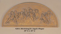 Thumbnail for Michaelangelo Angels Plaque Cast Stone Outdoor Asian Collection Wall Ornament Tuscan 