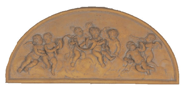 Michaelangelo Angels Plaque Cast Stone Outdoor Asian Collection Wall Ornament Tuscan 