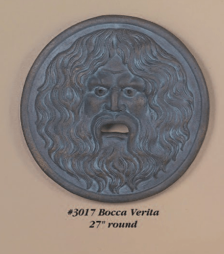 Bocca Verita Cast Stone Outdoor Asian Collection Wall Ornament Tuscan 