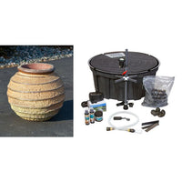 Thumbnail for One of a Kind FNT3019 Ceramic Vase Complete Fountain Kit Vase Fountain Blue Thumb 
