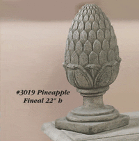 Thumbnail for Pineapple Fineal Cast Stone Outdoor Asian Collection Accessories Tuscan 