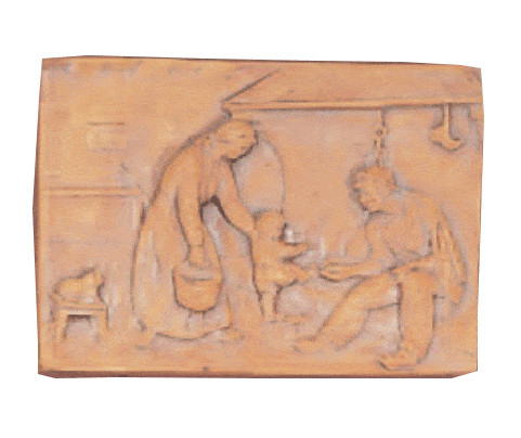 Season Plaque Cast Stone Outdoor Asian Collection Wall Ornament Tuscan Winter Natural (N) 