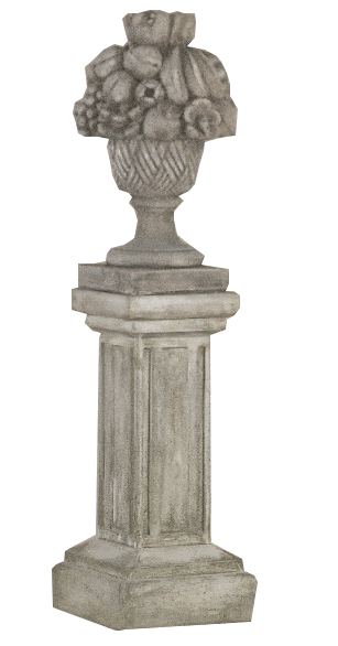 Fruit Basket Large Cast Stone Outdoor Asian Collection Statues Collection Tuscan 