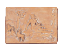 Thumbnail for Season Plaque Cast Stone Outdoor Asian Collection Wall Ornament Tuscan Spring Natural (N) 