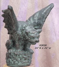 Thumbnail for Florentine Gargoyle Large Cast Stone Outdoor Asian Collection Statues Tuscan 
