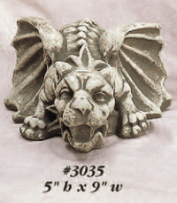 Thumbnail for Dragon Gargoyle Cast Stone Outdoor Asian Collection Statues Tuscan 