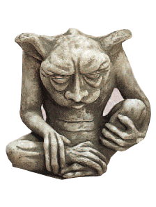 Ugly Gargoyle Cast Stone Outdoor Asian Collection Statues Tuscan 