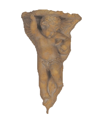 Cherub Corbel Cast Stone Outdoor Asian Collection Wall Ornament Tuscan 