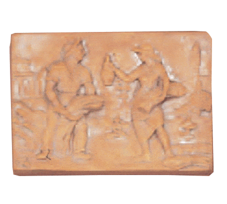 Season Plaque Cast Stone Outdoor Asian Collection Wall Ornament Tuscan Summer Natural (N) 