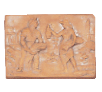 Thumbnail for Season Plaque Cast Stone Outdoor Asian Collection Wall Ornament Tuscan Summer Natural (N) 
