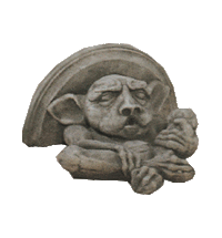 Thumbnail for Ugly Gargoyle Shelf Cast Stone Outdoor Asian Collection Statues Collection Tuscan 