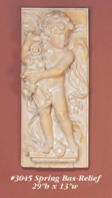 Bas Relief Cast Stone Outdoor Asian Collection Wall Ornament Tuscan 