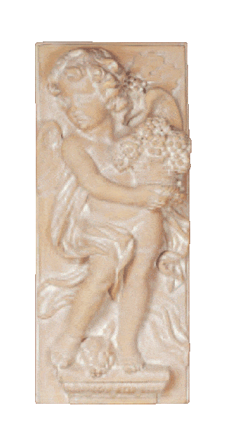 Bas Relief Cast Stone Outdoor Asian Collection Wall Ornament Tuscan Autumn Natural (N) 