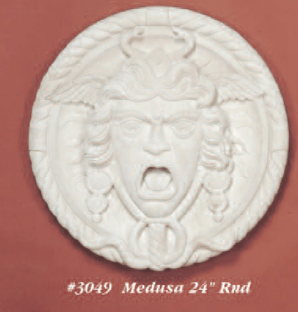 Medusa Cast Stone Outdoor Asian Collection Wall Ornament Tuscan 