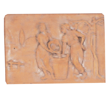 Season Plaque Cast Stone Outdoor Asian Collection Wall Ornament Tuscan Autumn Natural (N) 