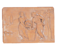 Thumbnail for Season Plaque Cast Stone Outdoor Asian Collection Wall Ornament Tuscan Autumn Natural (N) 